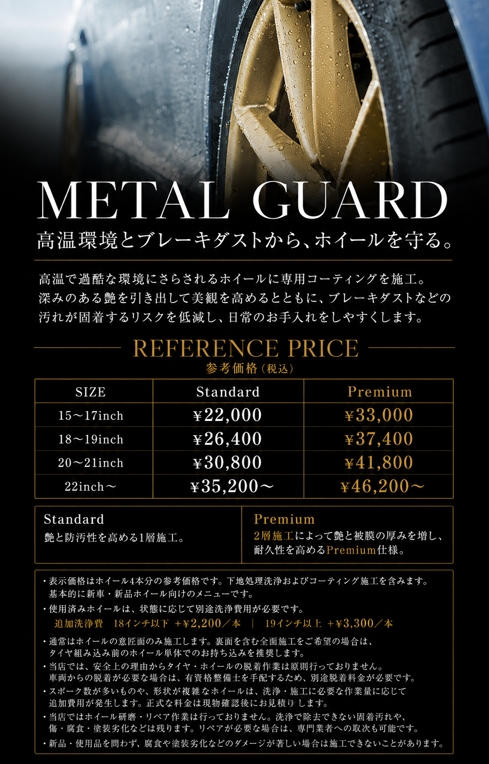 AUTO RE→LUX ホイールコーティング METAL GUARD